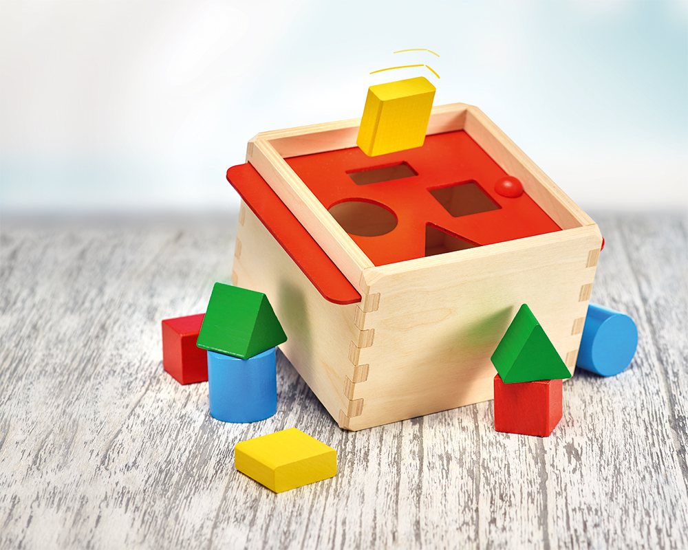 Sorteerbox - houten speelgoed